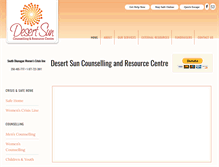 Tablet Screenshot of desertsuncounselling.ca